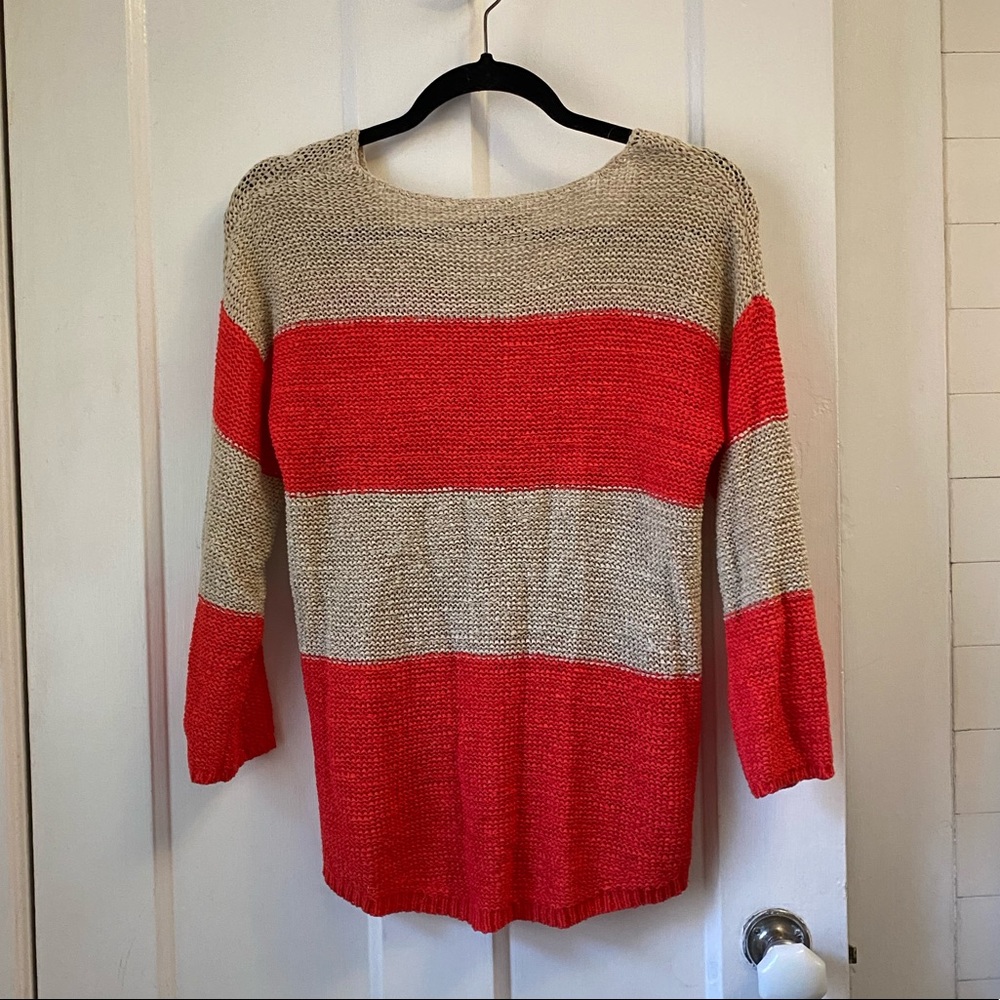 beachy boho striped pullover - Picture 2 of 5